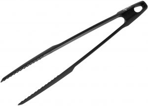 Pinza Da Barbecue In Acciaio Inox 30 Cm - Per Girare Carne, Salsicce E Salumi - Estremità Seghettate, Lavabile In Lavastoviglie