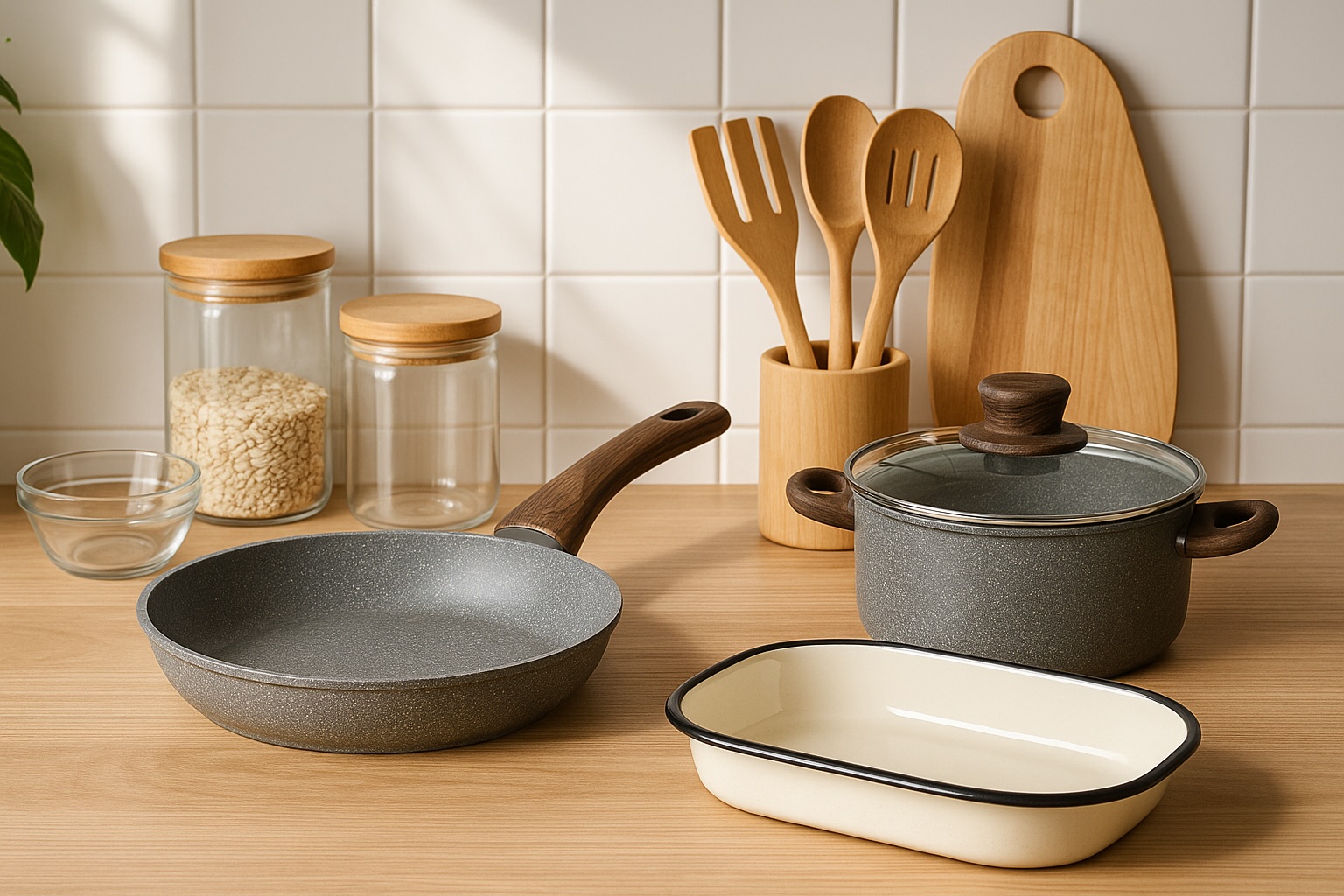 Cucinare senza plastica: stoviglie ridotte e pentole giuste